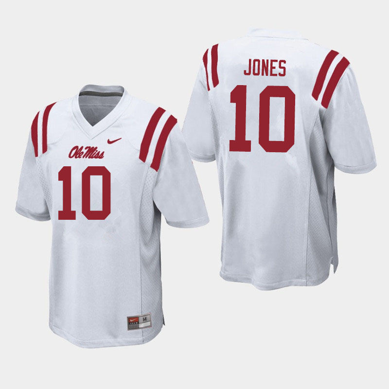 Ole Miss Rebels #10 Jacquez Jones College Football Jerseys Sale-White